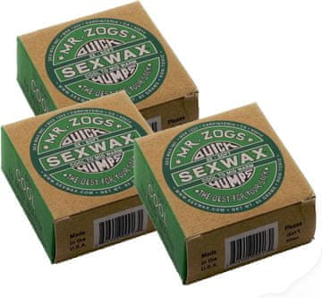 slomart Sex Wax Quick Humps Kokos, 3 komada (odaberite temperaturu)