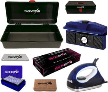 slomart SkinStar Startset, likalnik za vosak, četka, brusilica rubova, uključujući kućište za vosak, 7-dijelni.