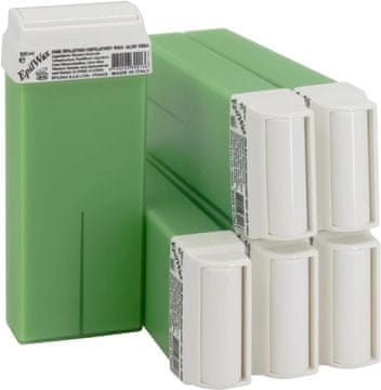 slomart EpilWax Komplet s 6 patronama s voskom Aloe Vera za uklanjanje dlačica, 100 ml roll-on vosak za depilaciju.