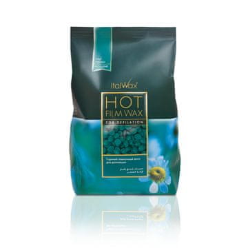 slomart Italwax Azulene - 500g - Vosak za depilaciju u perlicama - Prirodna formula za sve tipove kože - Bez mirisa - Preporučuje se za bikini i pazuhe