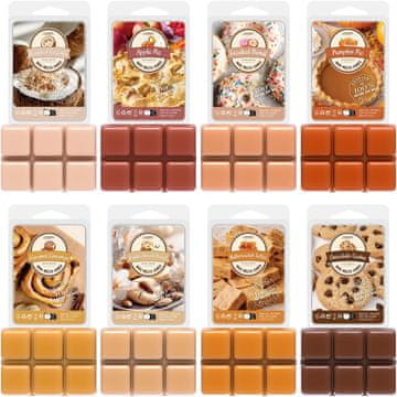 slomart Salubrito Bäckerei mirisni voskovi za aroma lampu, 100% prirodni voskovi od soje, jesenski voskovi za grijač svijeća, začin od bundeve, cimet, vanilija, kokos, poklon set za žene