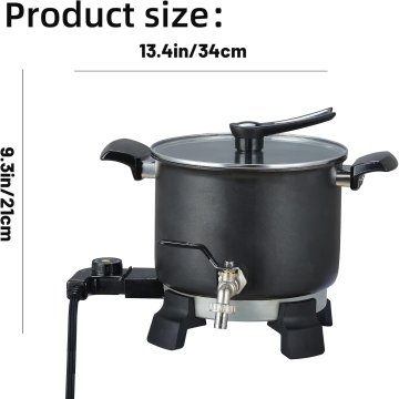 slomart Električni topilnik voska za izradu svijeća DIY mirisna svijeća darovi drži 5L rastopljenog voska Jednostavno čišćenje Električni stroj za topljenje voska za masovnu proizvodnju svijeća i sapuna