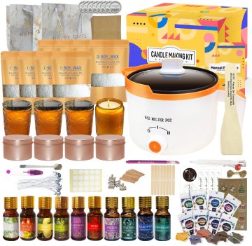 slomart Ksedcon Komplet za izradu svijeća s električnim lončićem za topljenje voska, Diy Set za izradu svijeća za odrasle