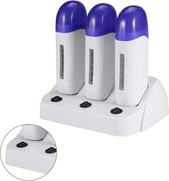 slomart Električni aparat za uklanjanje dlačica voskom, 3 vrste grijača za depilaciju voskom s postoljem, bez boli, besprijekorno, profesionalno za žene i muškarce.