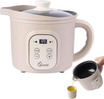 slomart Yuuchail 1,5 l električni topilnik voska s digitalnim zaslonom, precizna regulacija temperature, automatsko isključivanje.