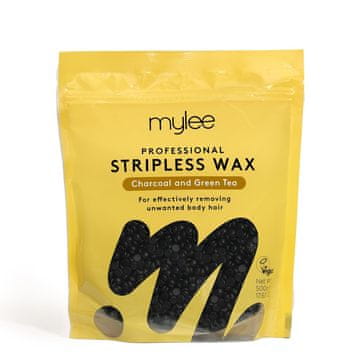 slomart Mylee Vosek u zrncima 500g za depilaciju. Ugljen & zeleni čaj.