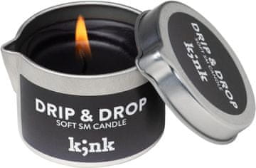 slomart AMORELIE K;nk Drip & Drop - Romantična masažna svijeća bez mirisa za parove (50g)
