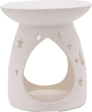 slomart Candle-Brothers Sky keramička dišeča svjetiljka za čajnu svijeću – bijela, aromaterapija za dom, ured i spavaću sobu