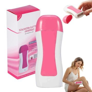 slomart 2 Roll-On grijača voska 100 ml s bazom, komplet za depilaciju, električni grijači za voskanje pazuha & bikini za uklanjanje dlačica po cijelom tijelu