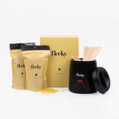 slomart Fleeky komplet za grijanje voska - električni set za depilaciju voskom za glatku kožu, profesionalni rezultati i jednostavna uporaba.