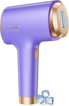 slomart Aparat za uklanjanje dlačica s hlađenjem, 9 stupnjeva & 600-1200nm svjetlo - epilator s automatskim bljeskom za žene muškarce.