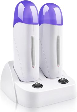 slomart Voskostroj, električni grijač voska, stroj za vosak, grijač voska, dvostruki valjak za depilaciju, stroj za grijanje voska za uklanjanje dlačica za žene i muškarce.