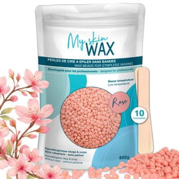 slomart Voskovne perle 800g, hipoalergeno, bez trakica. Uklanjanje dlačica za lice, obrve, intimno, brazilsko. Za muškarce i žene - roza.