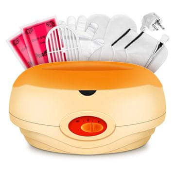 slomart Komplet za parafinski vosak za ruke i noge. Grijač 200W, 3000ml, 4x200g voska i dodaci, narančasta.