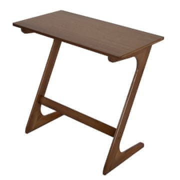 Northix Z-oblikovani bambusov bočni stolić, stolić za kavu, kompaktnog dizajna