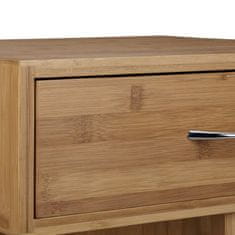 Northix Bočni stol s kotačima, 1 ladica, 2 pretinca, mobilni dizajn