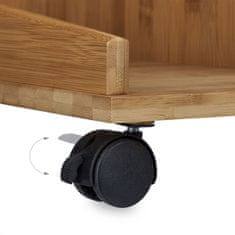 Northix Bočni stol s kotačima, 1 ladica, 2 pretinca, mobilni dizajn