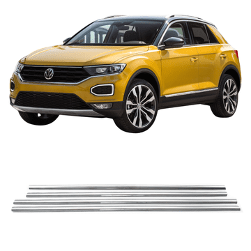 Bočne ukrasne letvice za prozore, nehrđajući čelik, krom, Volkswagen T-Roc od 2019.