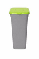 Plafor Kanta za smeće pla siva 53l zeleni poklopac