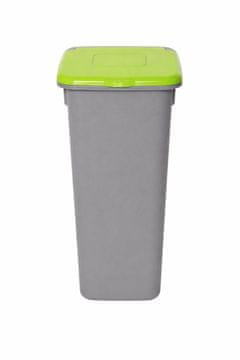 Plafor Kanta za smeće pla siva 53l zeleni poklopac