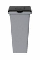 Plafor Kanta za smeće pla siva 53l crni poklopac