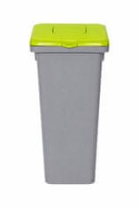 Plafor Kanta za smeće pla siva 75l zeleni poklopac