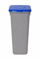 Plafor Kanta za smeće pla siva 75l plavi poklopac