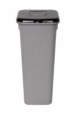 Plafor Kanta za smeće pla siva 75l crni poklopac