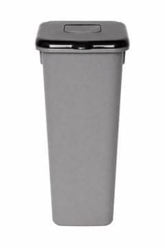 Plafor Kanta za smeće pla siva 75l crni poklopac