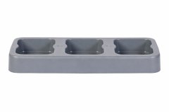 Plafor Postolje za 3 20l kante za smeće pla sivo