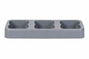 Plafor Postolje za 3 20l kante za smeće pla sivo