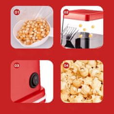 LIVEFY HomePop V3 aparat za kokice, crveni