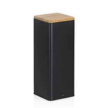 Kela Posuda za hranu KL-17890 storage Kiril metal black 11.5x11.5x29.0cm 3.0l