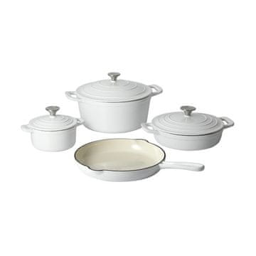 CS Solingen Set posuđa CS-094805 litinová Xanten 7 ks white