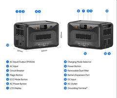 BLUETTI Prijenosna stanica za punjenje APEX 300, snaga 3840 W, baterija 2764 Wh, crna