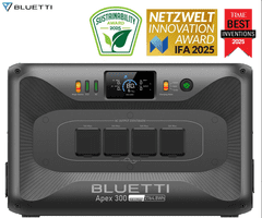 BLUETTI Prijenosna stanica za punjenje APEX 300, snaga 3840 W, baterija 2764 Wh, crna