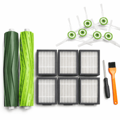 HOME & MARKER® Komplet zamjenskih dijelova za Roomba E i I seriju – filteri, bočne i valjkaste četke | IFRESH