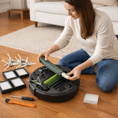HOME & MARKER® Komplet zamjenskih dijelova za Roomba E i I seriju – filteri, bočne i valjkaste četke | IFRESH