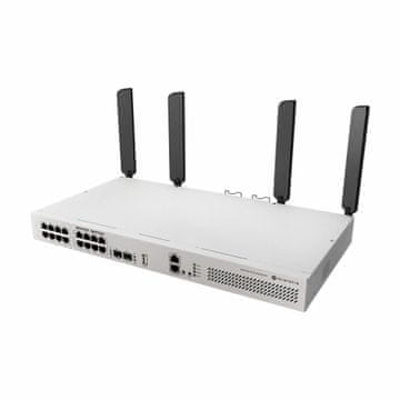 Mikrotik prekidač Giga 16-port rack 2xSFP+ 8x PoE WiFi CRS418-8P-8G-2S+5axQ2