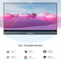 Arzopa prijenosni monitor zaslon na dodir 15.6" A1T
