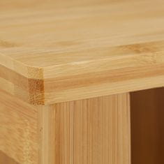 Northix Kupaonski ormarić bambus s vratima s letvicama otporan na vlagu