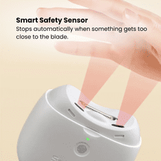 Netscroll Električni rezač za nokte s LED osvjetljenjem i infracrvenim senzorom za sigurno uređivanje noktiju, ProClip