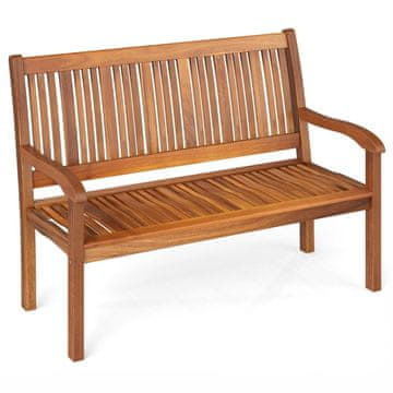 Northix Drvena vrtna klupa 2-3 osobe bagremovo drvo nosivost 320 kg