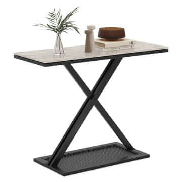Northix Konzolni stolić imitacija mramora metalni okvir 100 cm