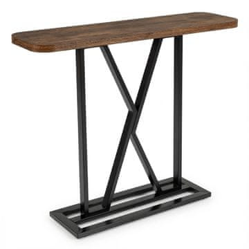 Northix Konzolni stolić MDF metalni okvir 100x29,5x81 cm