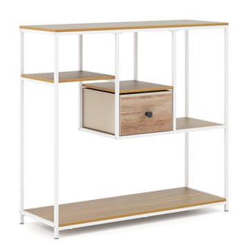 Northix Konzolni stolić s policama i ladicom od tkanine 100 cm