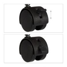 Northix Sklopivi TV stalak s blokirajućim kotačima i policama