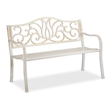 Northix Vrtna klupa u antičkom stilu drvena s nosivošću 250 kg