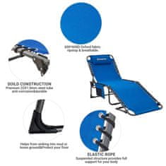 KingCamp Sklopiva ležaljka Berlin, plava