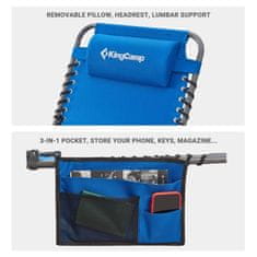 KingCamp Sklopiva ležaljka Berlin, plava